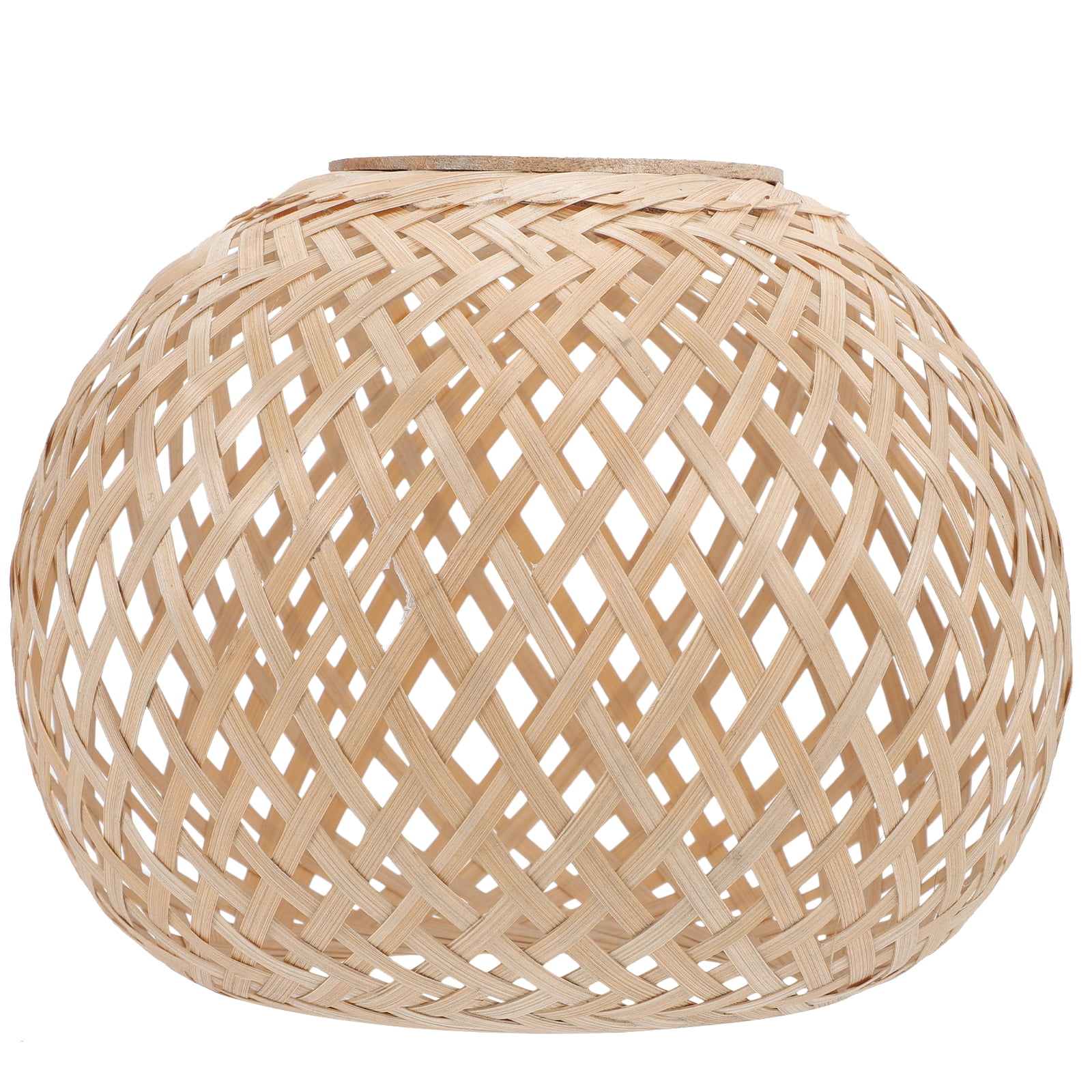 WHAMVOX Woven Drum Lamp Shade - 12"x12"x7.5" Natural Seagrass Table Lamp Cover, Rustic Minimalist Decor