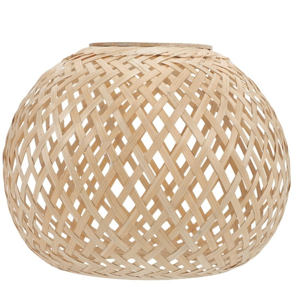 Woven Bamboo Lamp Shade Lamp Cover Rustic Style Woven Lamp Cover Pendant Light Lampshade