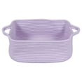 thumbnail image 1 of Woven Basket with Handles, Storage Baskets for Nursery, Empty Gift Basket with Ribbons, Rope Basket for teen Shower, Pet Toy Organizer, Storage for Blankets, 1 Woven Rectangular Storage Basket, 1 of 9