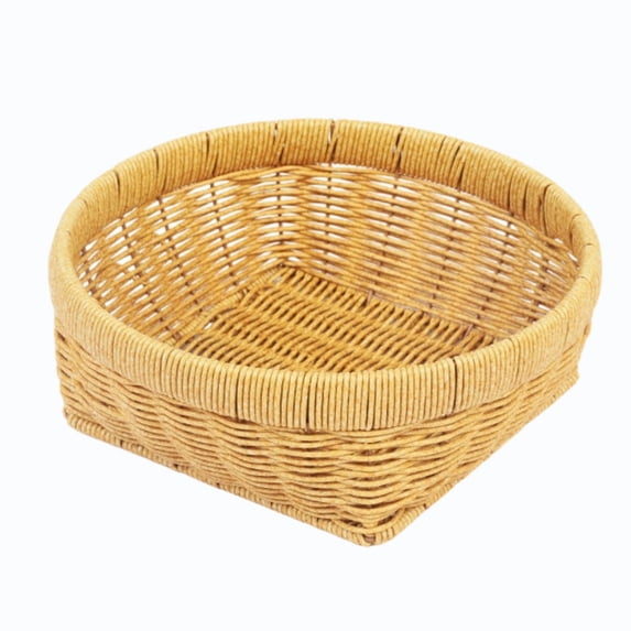 Woven Basket, Handwoven Wicker Storage Basket for Entryway Table, Keys Bread Fruit, Kitchen, L