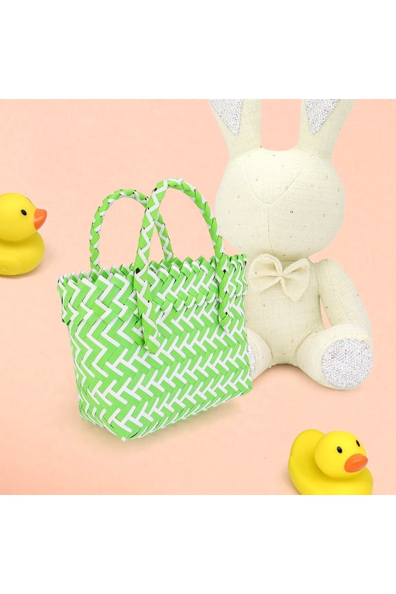 Woven Basket Mini Micro Tote Bag