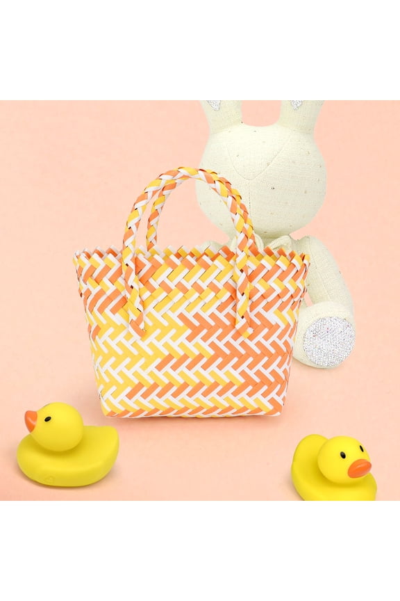 Woven Basket Mini Micro Tote Bag
