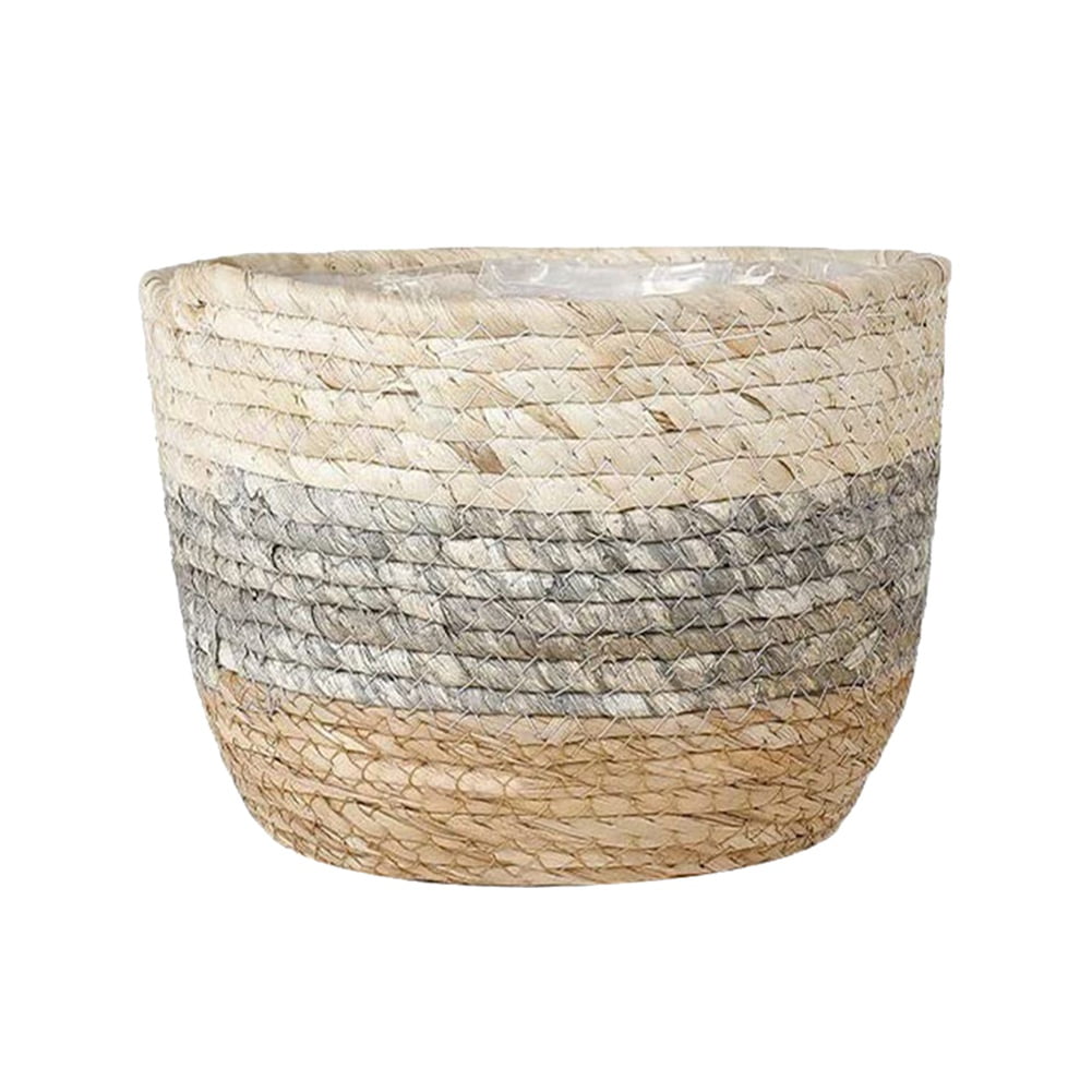 Woven Basket Planters, Flower Pots Cover Storage Basket Plant