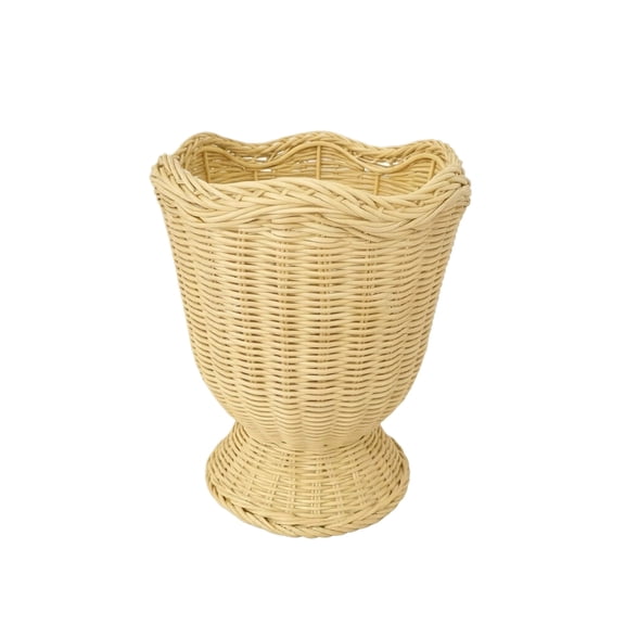 Woven Basket Wicker Planter Basket for Indoor Outdoor Plants, Rustic Storage and Farmhouse Decor