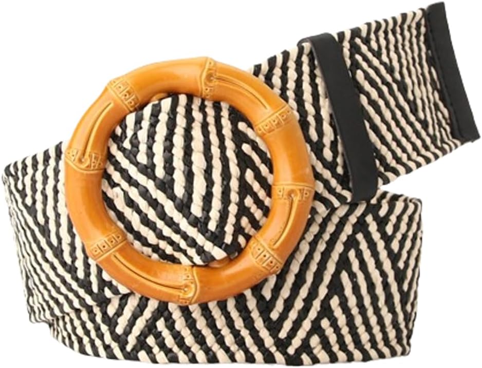 Woven Belts Women Straw Woven Elastic Waist Belt Bohemian  display picture 1