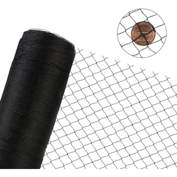 Woven Bird Netting 15X15 FT, 1/2" Mesh, Strong Bird Net Protect Fruit Trees, Blueberry, Vegetables, Strawberry Plants, Garden Netting Pest Barrier, Against Deer, Squirres, Small Critters