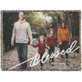 thumbnail image 1 of Woven Blanket Throw Personalized Photo Blanket Woven Customized Gifts for Family Friends Co-Workers on Birthday Anniversary Christmas Soft and Lightweight Blanket Woven with Fringe Blankets, 1 of 5