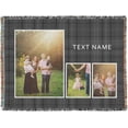 thumbnail image 1 of Woven Blanket Throw Personalized Photo Blanket Woven Customized Gifts for Family Friends Co-Workers on Birthday Anniversary Christmas Soft and Lightweight Blanket Woven with Fringe Blankets, 1 of 5