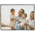 thumbnail image 1 of Woven Blanket Throw Personalized Photo Blanket Woven Customized Gifts for Family Friends Co-Workers on Birthday Anniversary Christmas Soft and Lightweight Blanket Woven with Fringe Blankets, 1 of 5