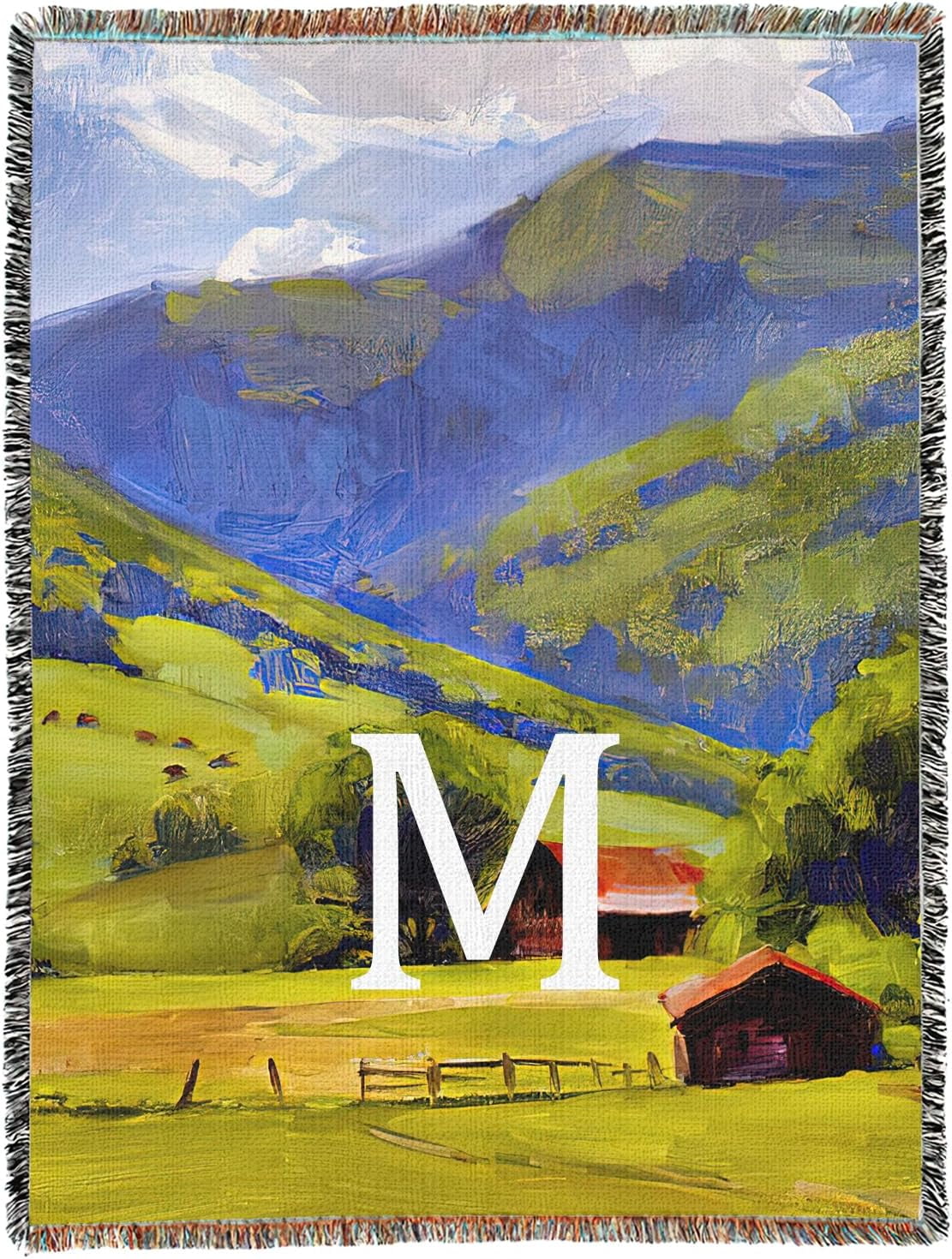 Woven blanket throw personalized photo blanket woven customized gifts