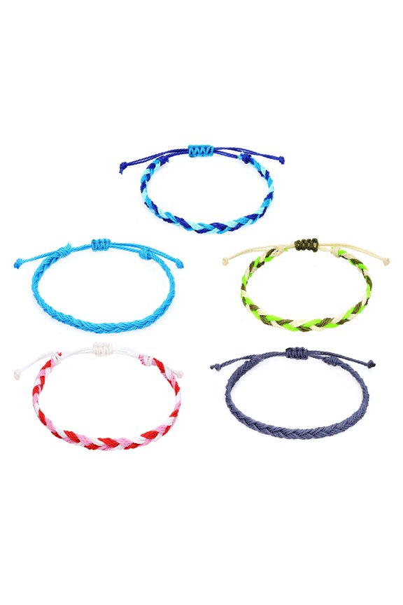 Woven Bracelets for Teen Girls, Adjustable Girl Braided String Friendship Bracelet for Women, Boho Braid Rope Surfer Jewelry for Men