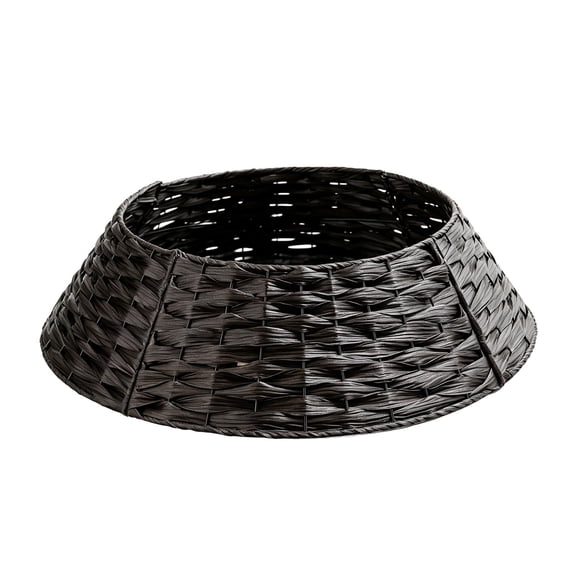 Woven Christmas Tree Collar Textured Base Ring Skirt Replacement for Artificial Trees Cozy Indoor Festive Holiday Decoration