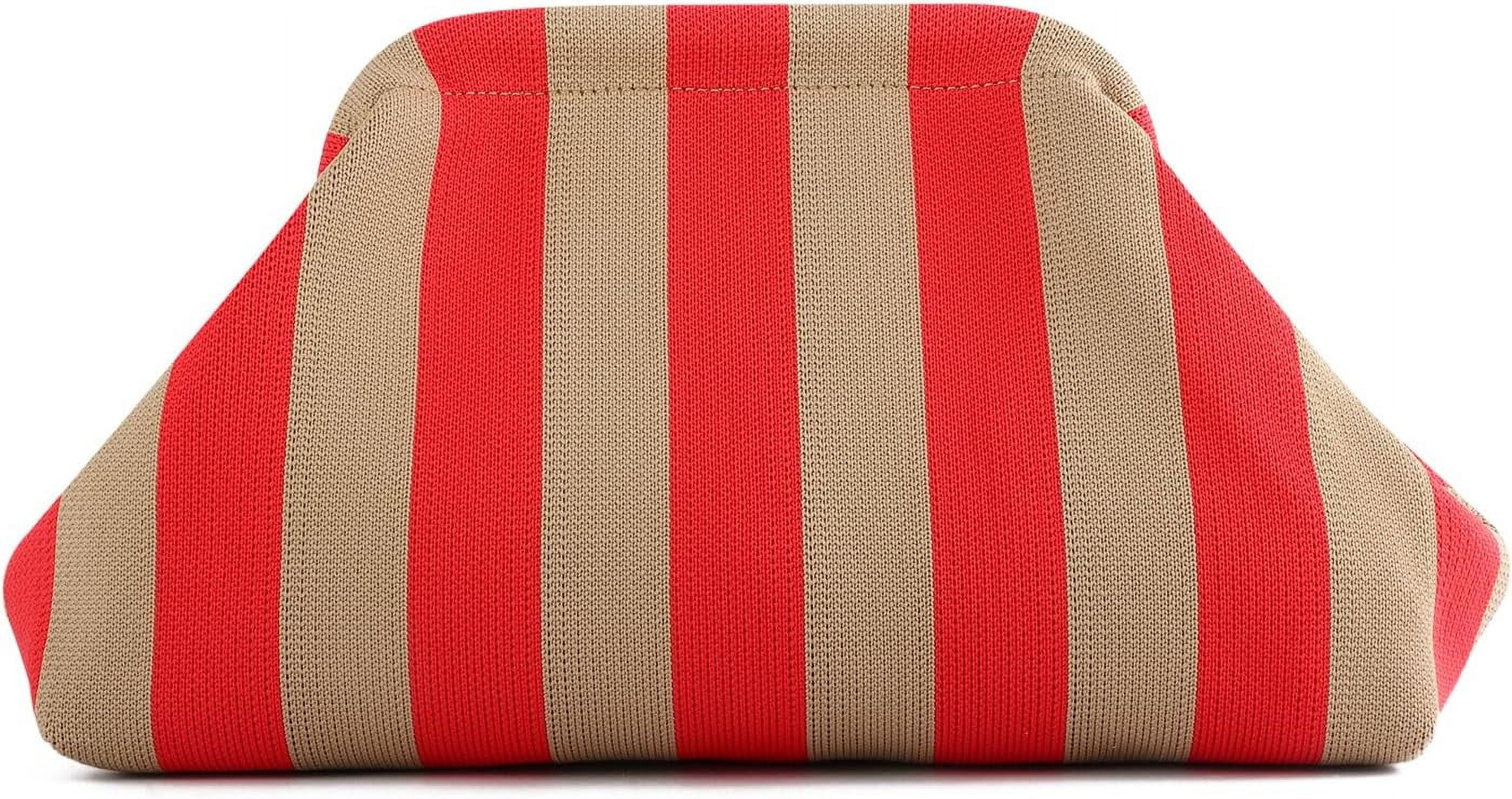 Woven Clutch Purses for Women Casual Crochet Dumpling Handbags Small Cloud Purse Summer Beach Bag