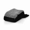 thumbnail image 1 of Woven Cotton Checkered Throw Blanket, Black & White, 1 of 1
