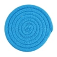 thumbnail image 1 of Woven Cotton Rope Heat Resistant Placemat Peacock Blue 4.3 Inch Round Non-Slip Table Pad For Kitchen Dining 1 Piece, 1 of 3