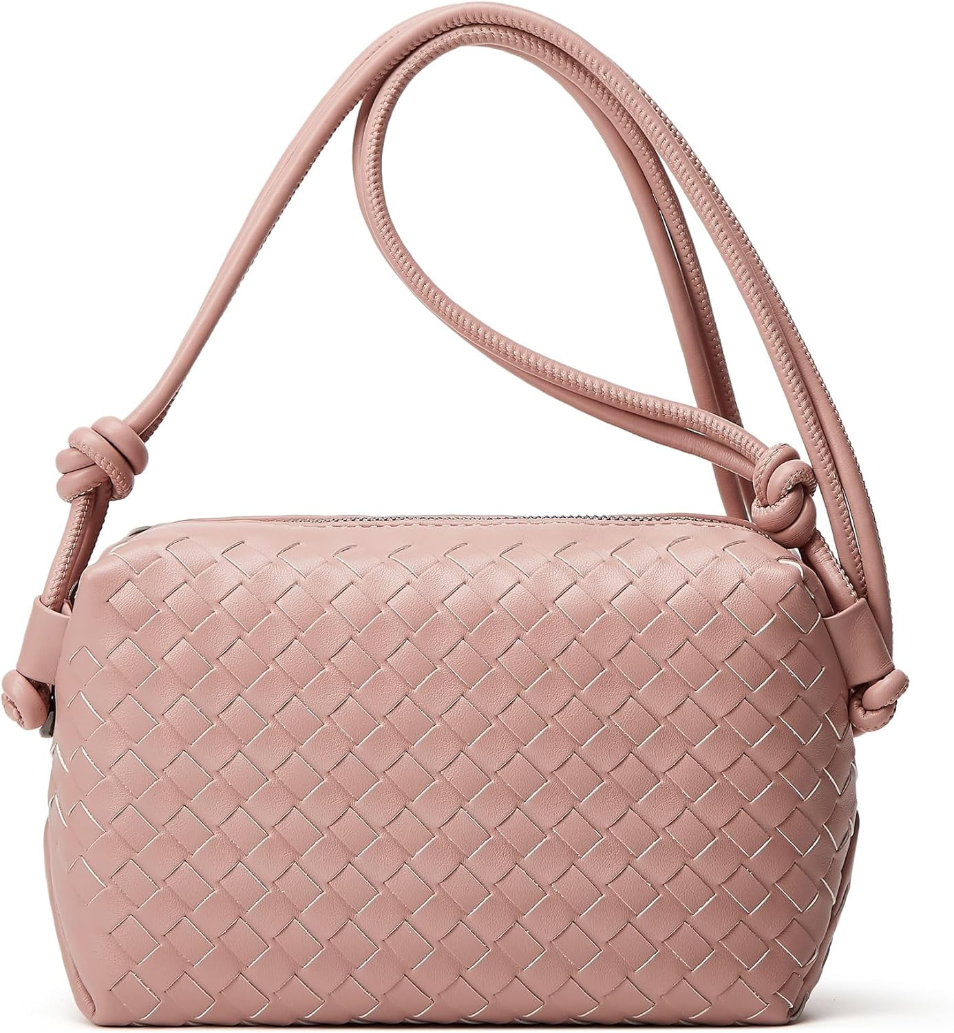 Woven Crossbody Bags for Women: Vegan Leather Handbag - Handwoven Small Purse - Trendy Shoulder Bag