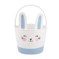 thumbnail image 1 of Woven Easter Basket, Easter Bunny Basket with Rabbit Ears, Easter Basket with Handle, Cute Bunny Easter Basket, Woven Empty Hunt Container for Gifts Stuffer Candy Toy Storage Party Supplies,7X7inch, 1 of 6