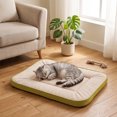 thumbnail image 1 of Woven Fabric Pet Mat Scratch Resistant Pull Proof Washable All Seasons Quilted Padding Non Slip for Cats Small Dogs Crate Floor Furniture, 1 of 6