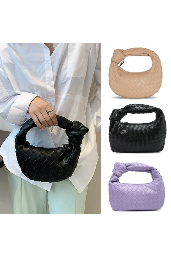 Woven Handbag, Knotted Clutch Bag For Women