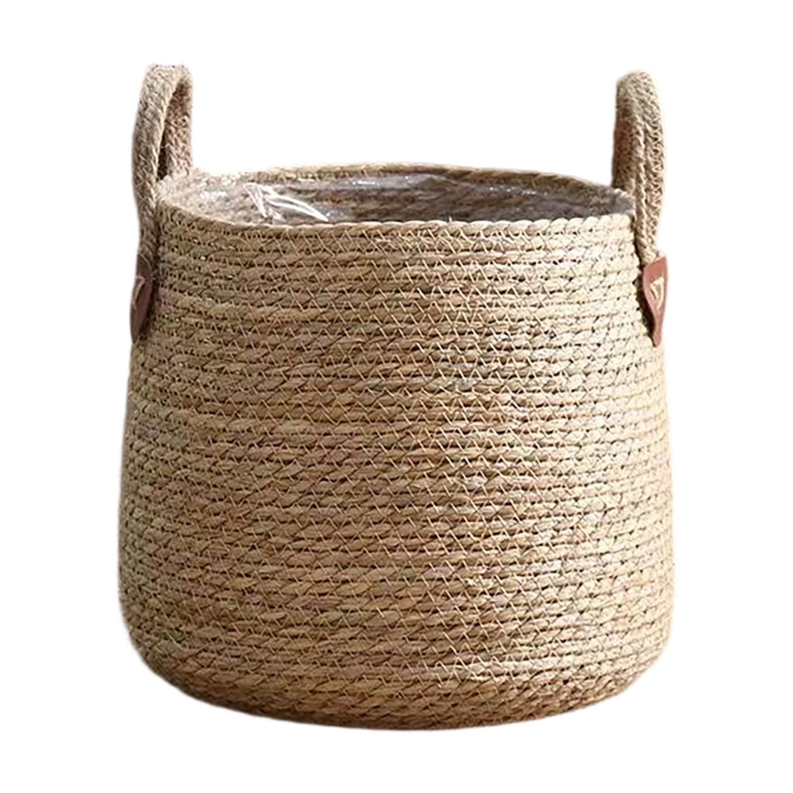 Woven Handmade Plant Basket 12x14x4 Inch Natural Rattan Basket Planter with Handles Indoor Outdoor Plant Baskets for Houseplants Decor