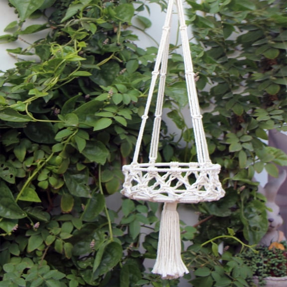 Woven Hanger Hanger Shelf Floating Shelf Indoor Planter Shelf Floating Shelf For Plants Flowerpot Stands Display Rack Nylon String Storage Fen
