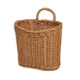 thumbnail image 1 of Woven Hanging Wall Basket for Front Door – Imitation Wicker Door Basket for Mail, Flowers & Home Storage, Wall Hanging Basket for Garden Farmhouse, 1 of 5