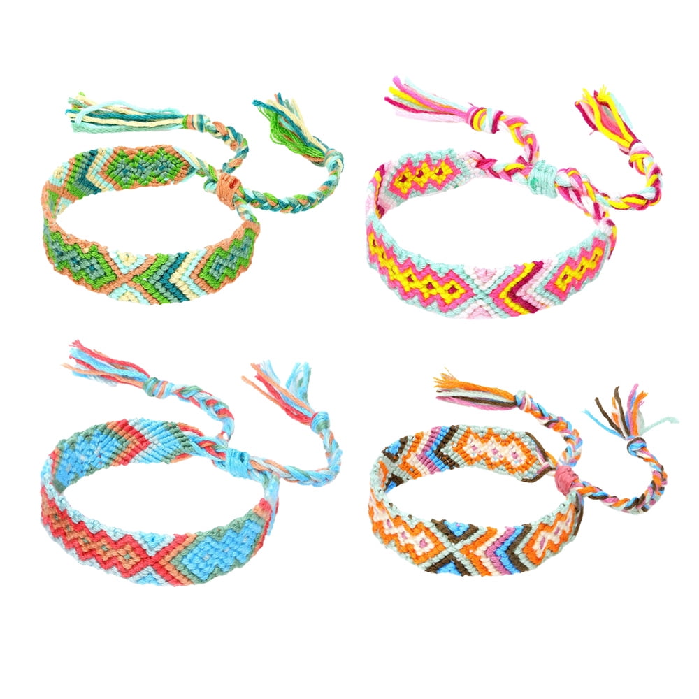 Buy Braided Bracelet String Bracelet Thread Bracelet Colored Bracelet  Friendship Bracelet Online in India - Etsy