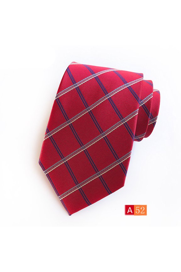 Woven Jacquard Men's Necktie Classic Silk Tie Extra Long for Big and Tall Formal Business Wedding Party Groomsmen