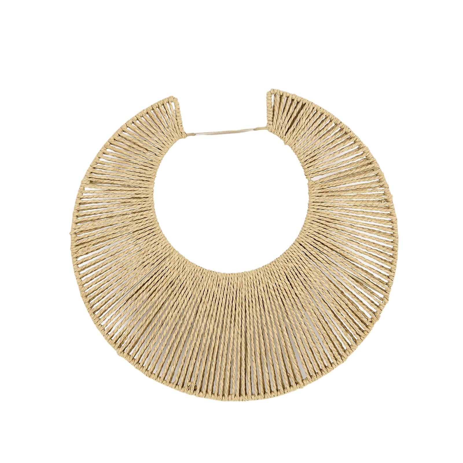 Woven Lampshade Chandelier Cover Eco Friendly Paper Rope for Living Room Bedroom Tea Room