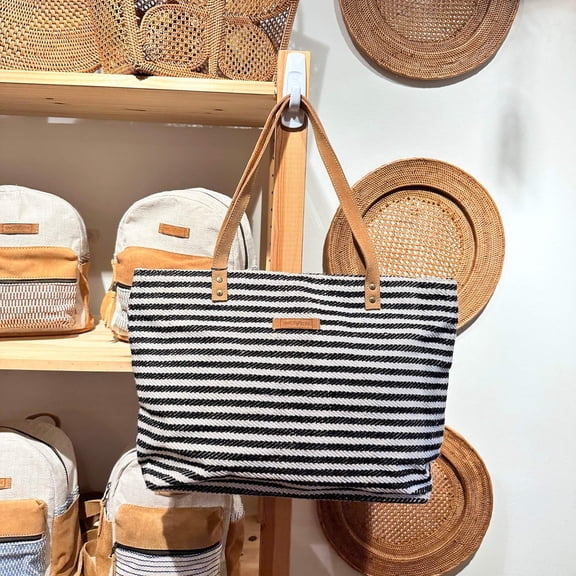 Woven Medium Tote Bag