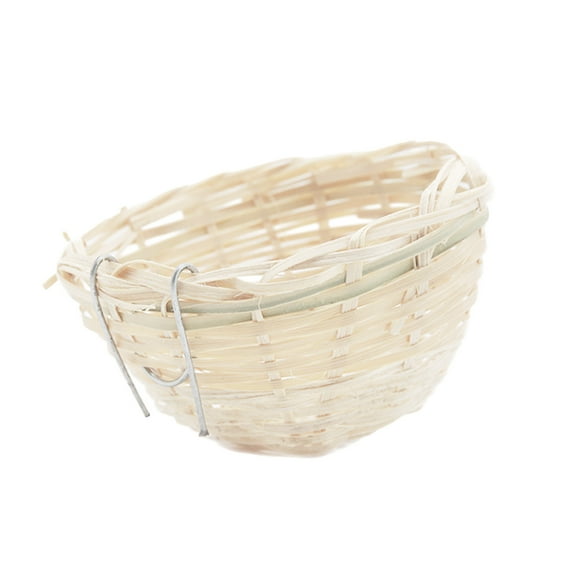Woven Natural Bird Cage Accessory for Finches and Small Pet Birds