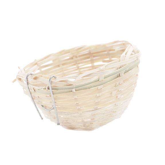 Woven Natural Bird Cage Accessory for Finches and Small Pet Birds