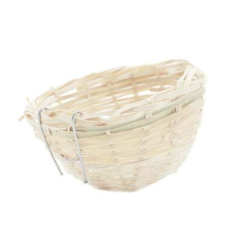 Woven Natural Bird Cage Accessory for Parrots Budgies and Small Pet Birds
