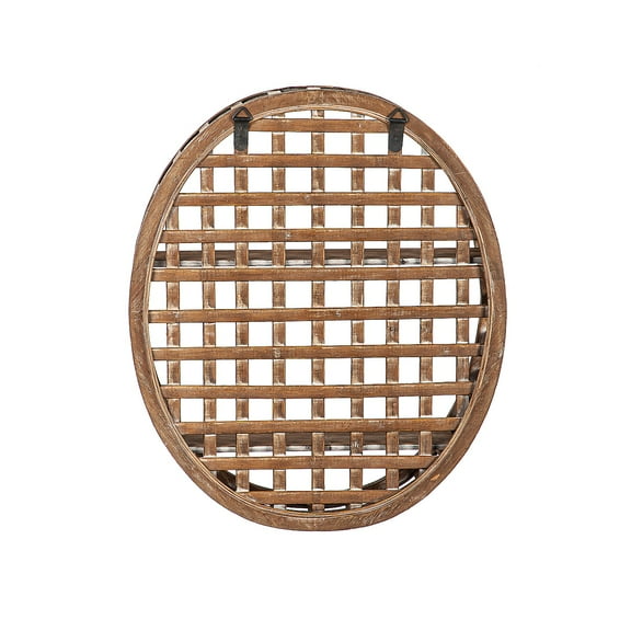Woven Oval Wall Shelf