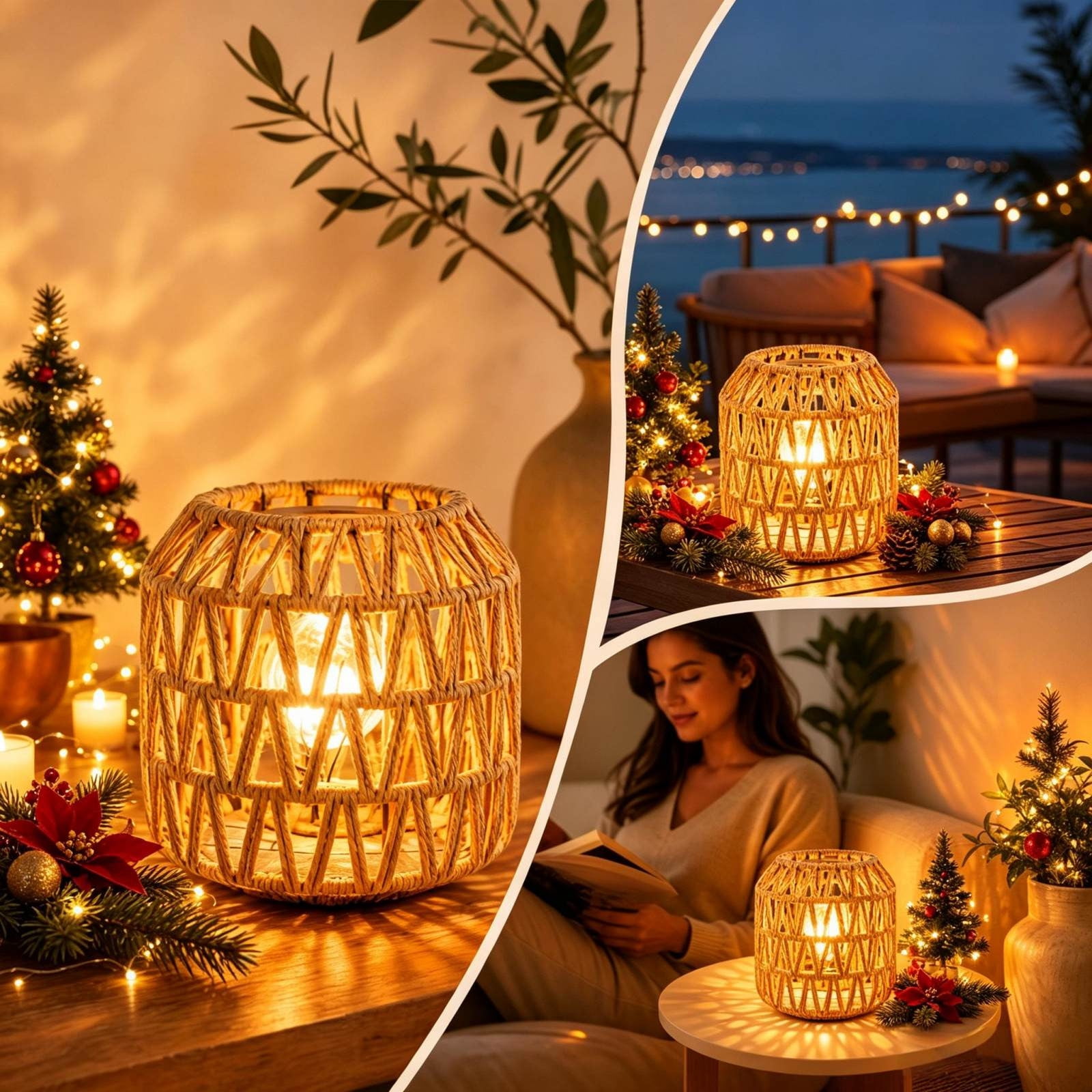 Woven Paper Rope Lampshade 5.51
