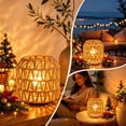 Conical Rattan Shade Woven Paper Rope Lampshade 5.51