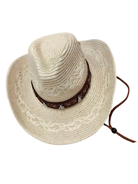 Woven Paper Straw Sun Hat With Adjustable Drawstring For Women Men Unisex Wide Brims Hat for Beach Travel Outdoor Event