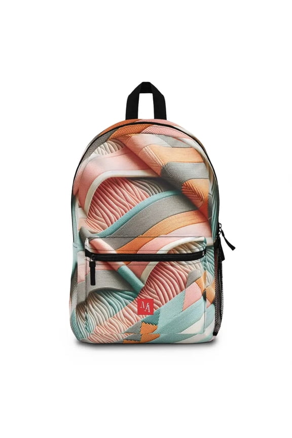 Woven Pastel Currents - Backpack