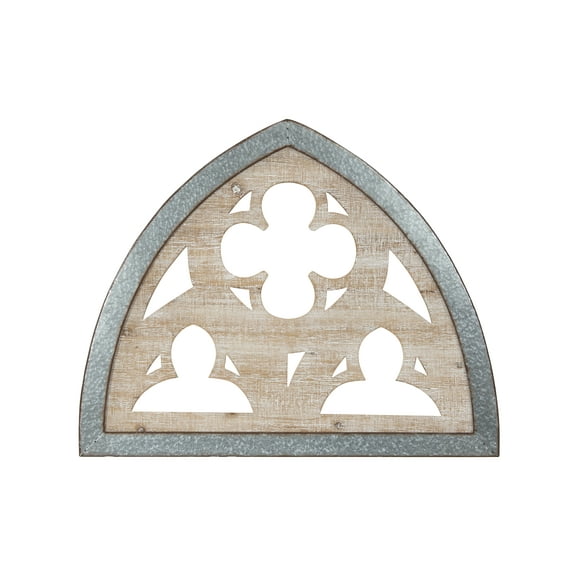 Woven Paths 27.5" Wood & Metal Wall Dcor