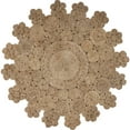thumbnail image 1 of Woven Paths 6' Round Solid Braided Circles Jute Indoor Area Rug, 1 of 9