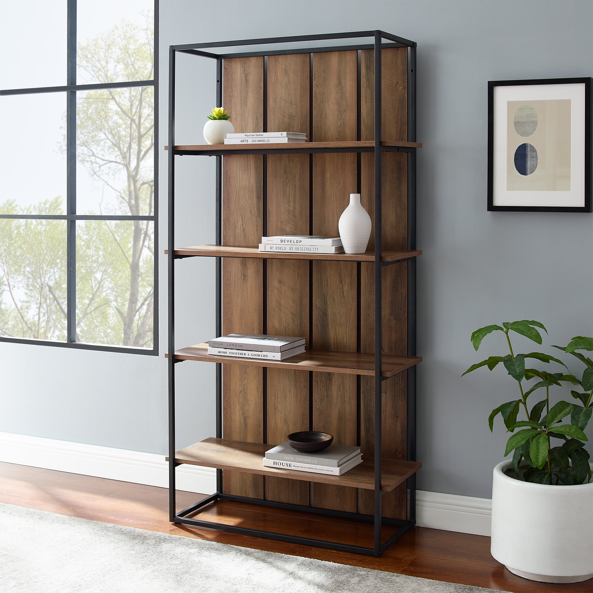 Farmhouse 2024 bookshelf walmart