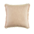 thumbnail image 1 of Woven Paths Bennett 20" x 20" Fringed Light Pink Cotton Adult Decorative Throw Pillow, 1 of 10
