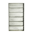 thumbnail image 1 of Woven Paths Distressed Grey Metal 6 Tier Wall Shelf, 1 of 2