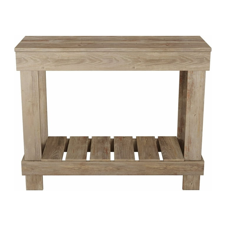 Del Hutson Designs Natural Reclaimed Wood Sofa Table