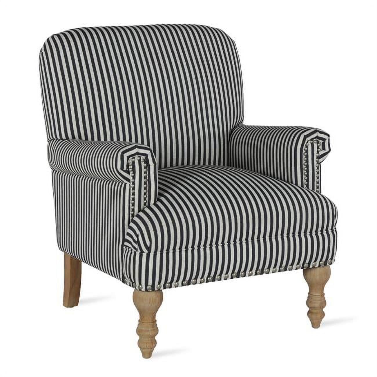 Woven Paths Jaya Accent Chair in Black Stripe