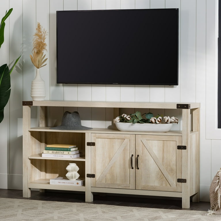 Woven Paths Modern Farmhouse Highboy TV Stand for TVs up to 65