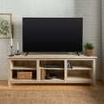 thumbnail image 1 of Woven Paths Open Storage TV Stand for TVs up to 80", White Oak, 1 of 10