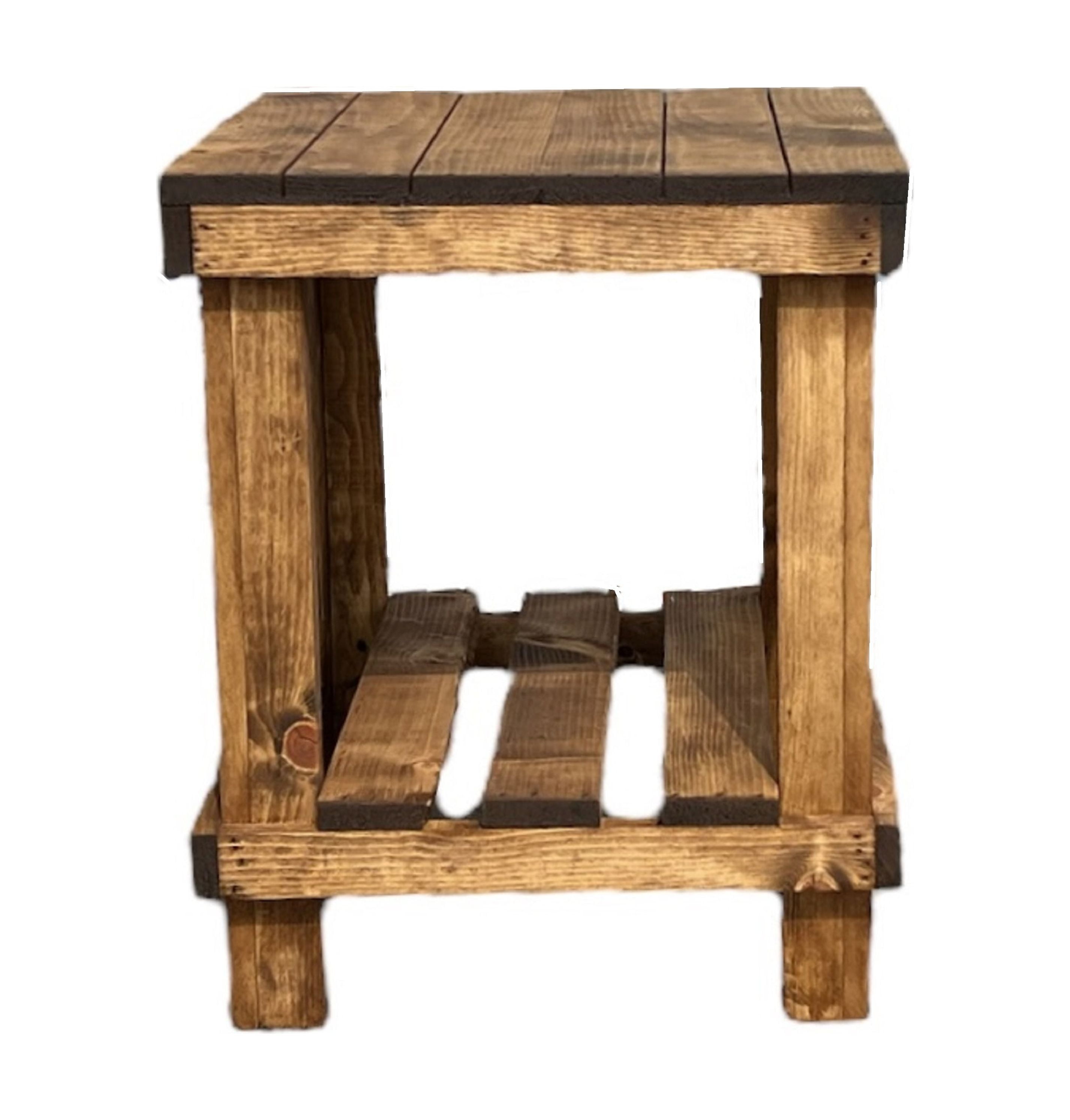 Landmark pine wood end cheap table