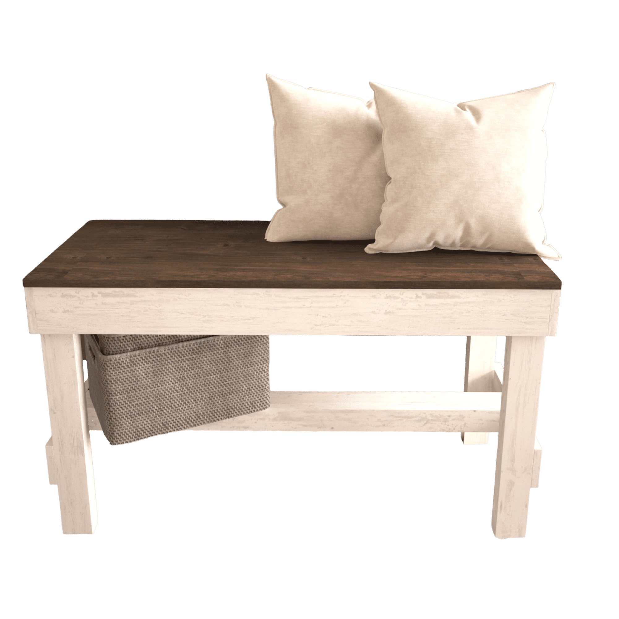 Reclaimed wood entryway bench deals