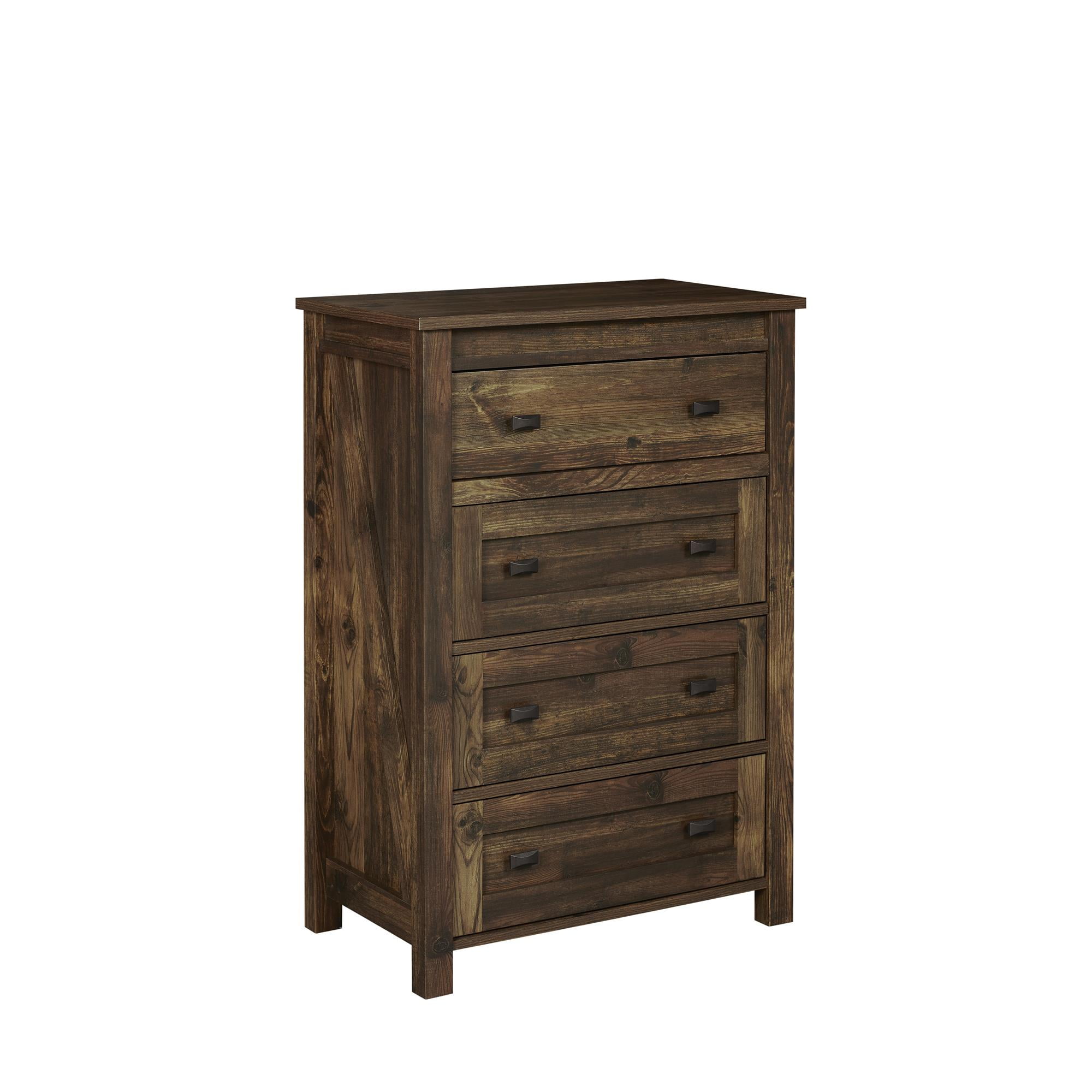 Farmington Medium Brown Rustic 4-Drawer Dresser